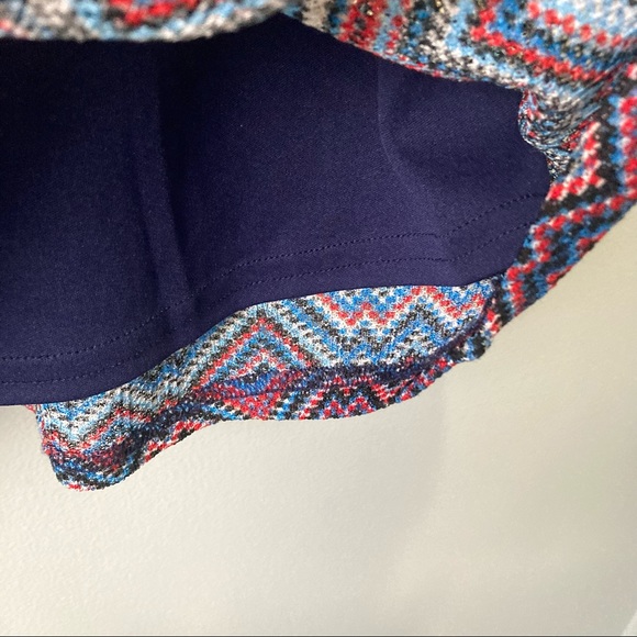 Anthropologie Chevron Stripe Blue Dress by Cynthia Rowley Size Medium - Picture 5 of 6